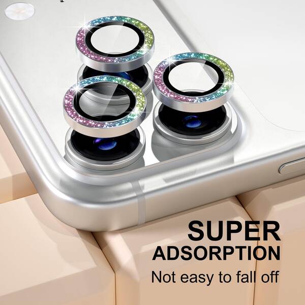 Acessórios de ecrã de metal para lentes do iPhone 17 Pro 16 Pro Max Cross Border Protective Film