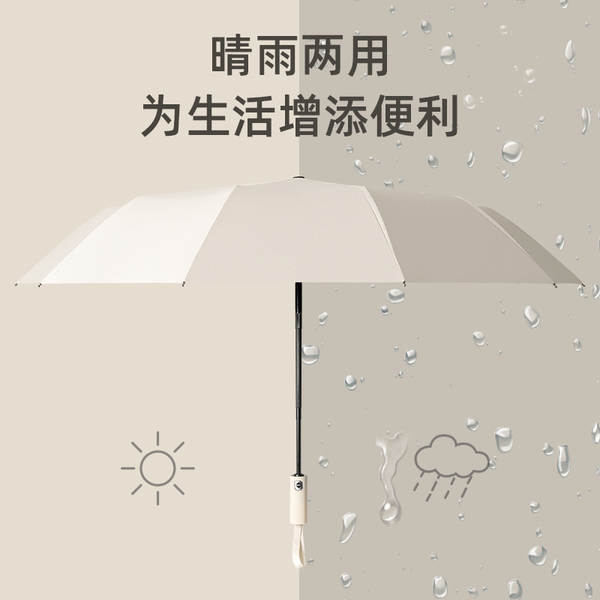 Um guarda-chuva totalmente automático de 24 ossos para homens e mulheres dobrável com um grande protetor solar avançado anti-ultravioleta anúncio por atacado personalizado
