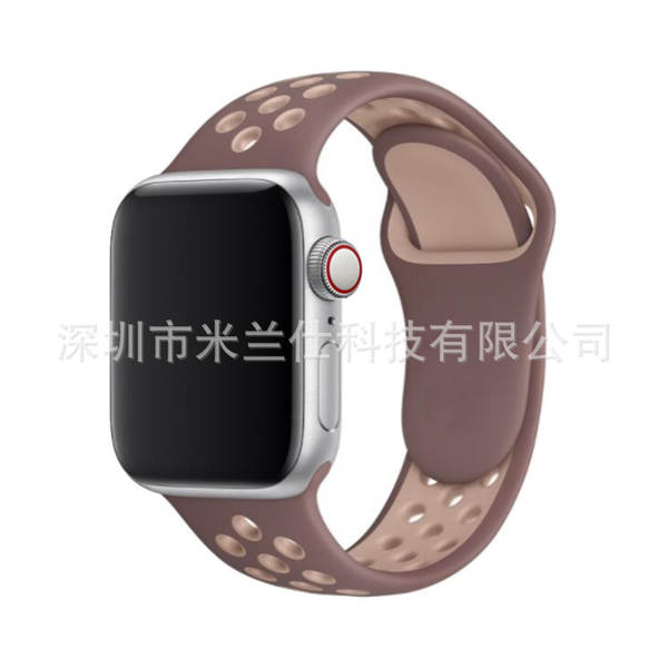 Pulseira esportiva de silicone nike dupla cor S11 compatível com apple iwatch 6 7 8 9 10 SE