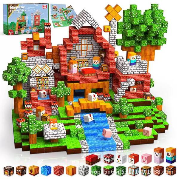 Amazon Magnetic Buiding Cubes Brinquedos de Construção Magnética