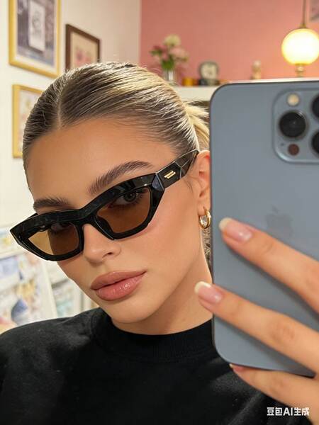 Óculos de sol estilo retrô casual coreano moda gatinho armação homem mulher personalizado tendência versátil esporte influenciador street wear