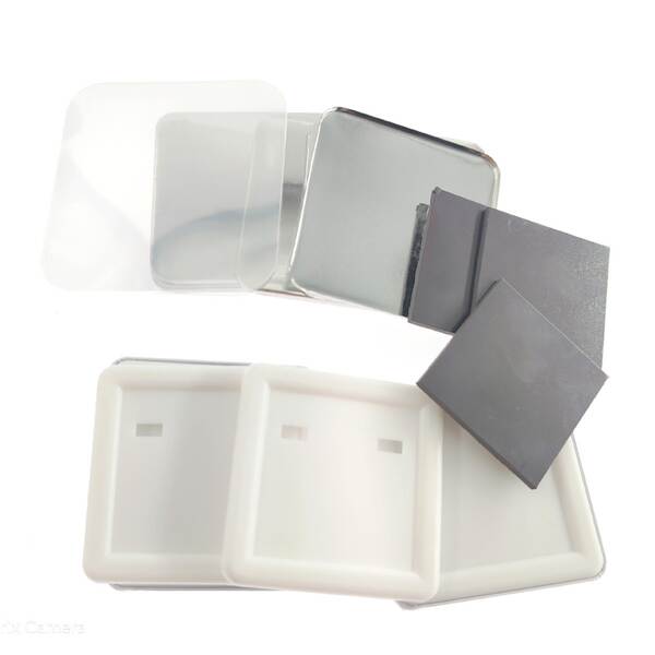 50*50MM quadrado frigorífico adesivo rectangular bar quadrado colar magnético criativo manual DIY material de cartão de impressão