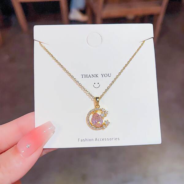 Colar feminino em titânio aço luxo não desbota versátil pendente sofisticado design exclusivo minimalista corrente clavícula acessório importação