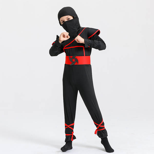 Halloween cosplay roupas infantis dança de ninja dança de fogo negro jogo de vestir cena de desempenho jogo de animação