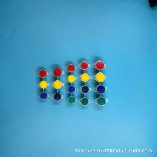 Kit de tintas de acrílico 4 cores 3mldiy pinturas coloridas de bonecos de pintura de tinta de cor com certificação da UE para o meio ambiente