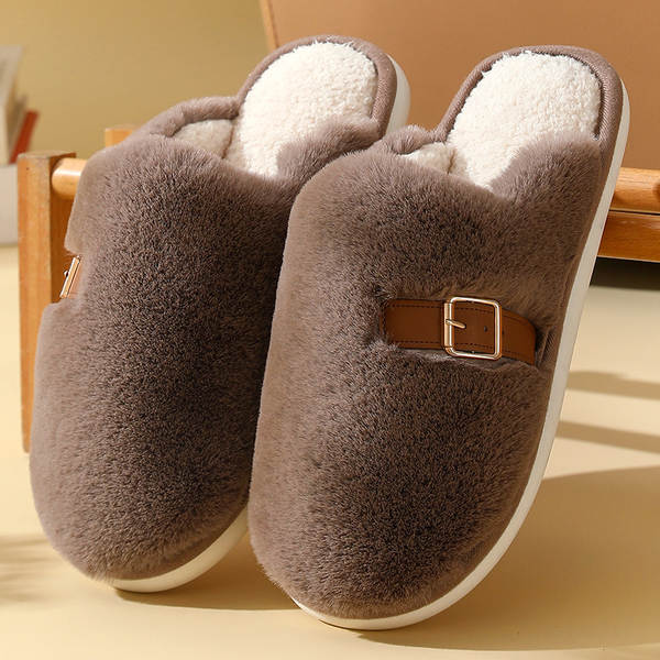Chinelo de Felpa Quente para Mulher