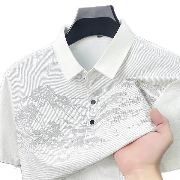 Nova camisa de gelo de verão para homens T-shirts masculinos T-shirts masculinos T-shirts masculinos