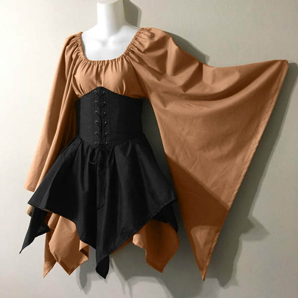 Vestido de longa-metragem feminino do drama medieval do Renascimento