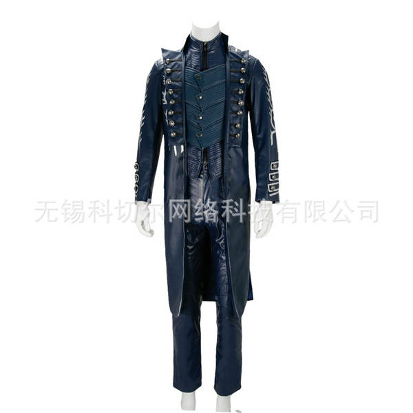 Vestido Cosplay de Vergil Azul