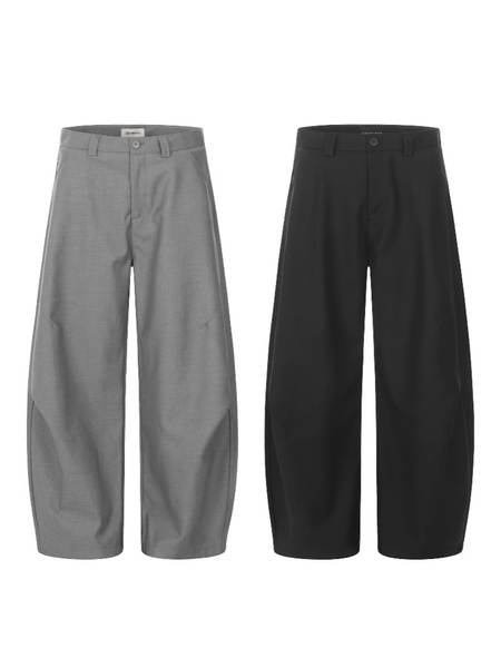 11KN Americano vintage curvado calças estereoscópico cortar calças relaxante relaxante homens e mulheres cleanfit simples calças compridas