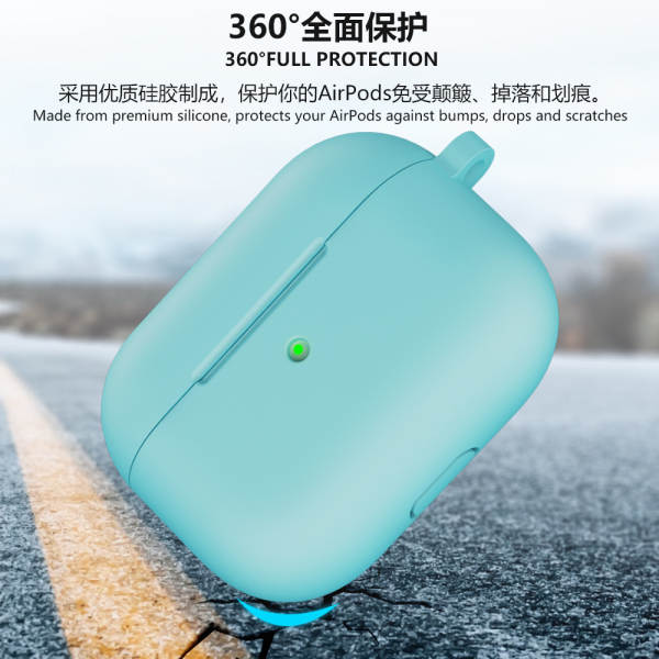 Nova capa de silicone espesso airpods pro 2ª geração com case integrado airpods 3