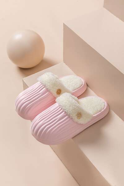 Chinelo de Felpa Quente para Mulher