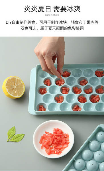 Moldes de Gelo Redondos Plásticos para Geladeira