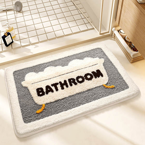 Tapete absorvente para banheiro porta entrada casa espesso simples criativo sala macio antiderrapante