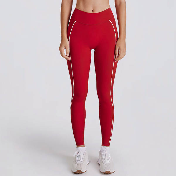 Férias transfronteiriças dois pedaços de cor branca corrida calças de fitness V colar de pescoço esportes roupas íntimas peito yoga roupa de roupa