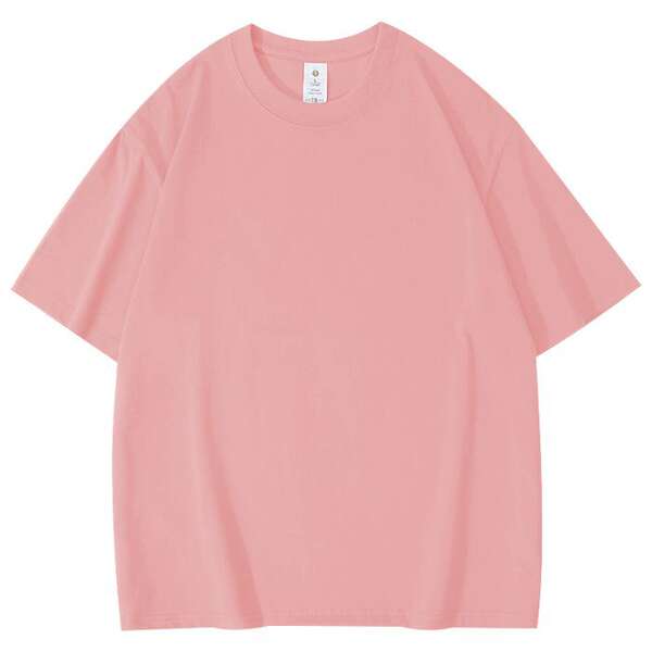 T-shirt de algodão curto personalizado padrão de logotipo de roupa de trabalho de casaco de algodão 220 gramas transfronteiriço comércio exterior atacado