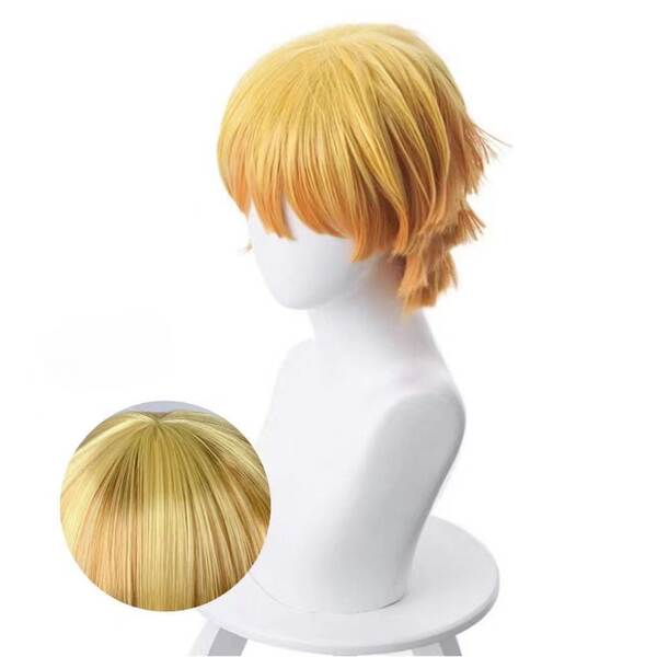 Cosplay COS Minha esposa é amarela amarela gradualmente laranja Nível anti-gênio do mesmo estilo de cabelo