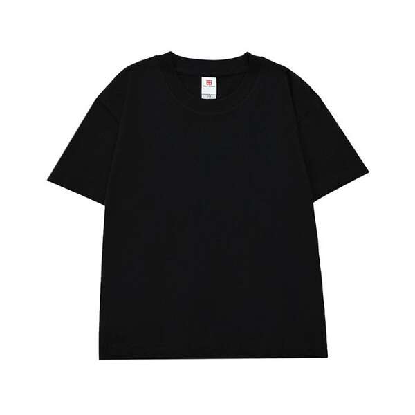 Camiseta de algodão puro para crianças 220 gramas de algodão personalizado padrão de logotipo para crianças vestido de verão para o comércio exterior