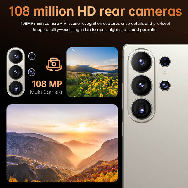 Transfronteiriço S26 smartphone ultra grande ecrã global versão 5g Android 15 explosivos de venda quente 8+256