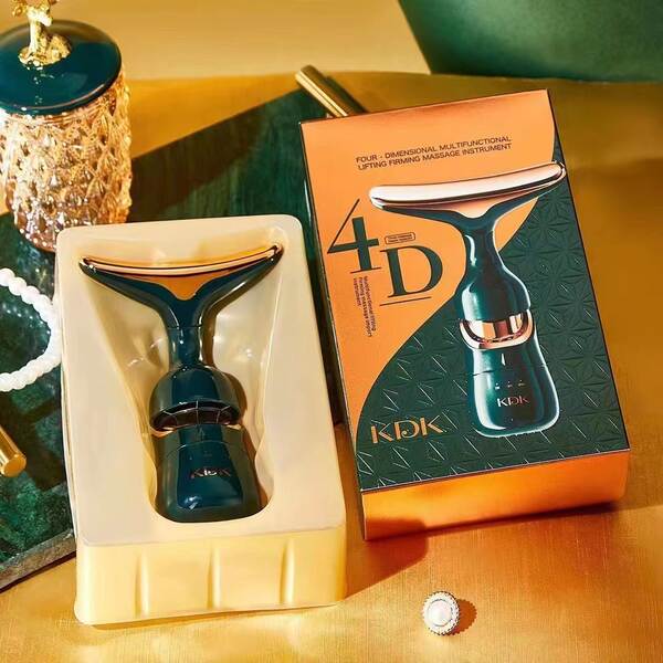HIH máquina de massagem facial introdução máquina de beleza tripla máquina de beleza elétrica máquina de massagem facial de radiofrequência