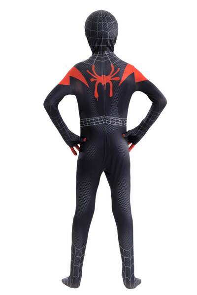 Homem-Aranha Vestido Herói Expedição Adulto Cosplay Vestido de Halloween Crianças Miles Vestido de Corpo