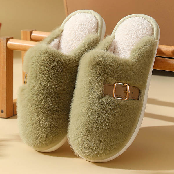 Chinelo de Felpa Quente para Mulher