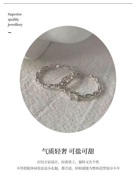 O anel de coroa coreana com anel de coroa pode ser ajustado com o anel de coroa.