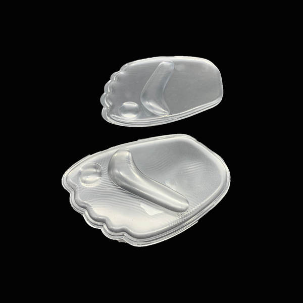Fabricante atacado de sapatos femininos de calçado de palma dianteira de proteção contra deslizamento transparente gel corpo elástico contra o desgaste silício palma dianteira
