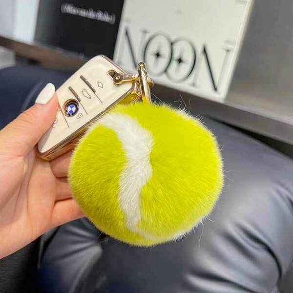 Pendente de Pelúcia de Coelho para Chave