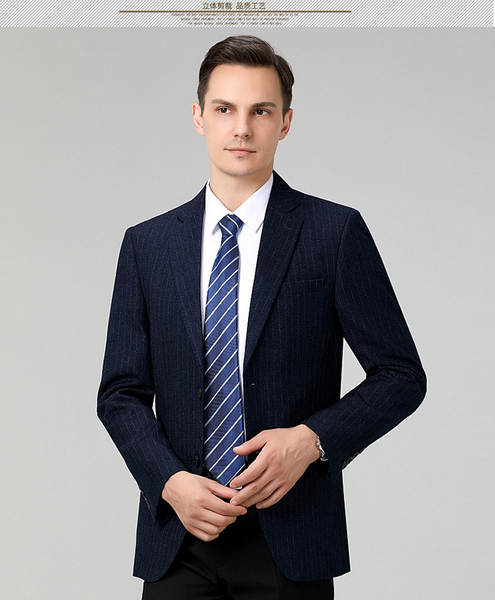 Terno de lã masculino outono inverno