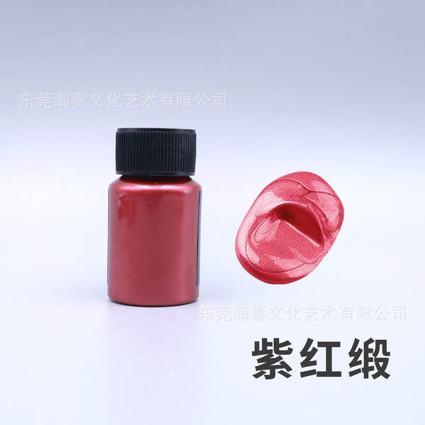 Pearl Acrylic Metal Color Color Alta Luz Ouro Prata Cobre Metal Color 20ml Manual Resistente à Água Brilhante Colorido
