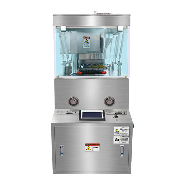 Máquina de produção de pílulas de pó totalmente automática de compressores de pílulas farmacêuticas rotativas ZP-17D