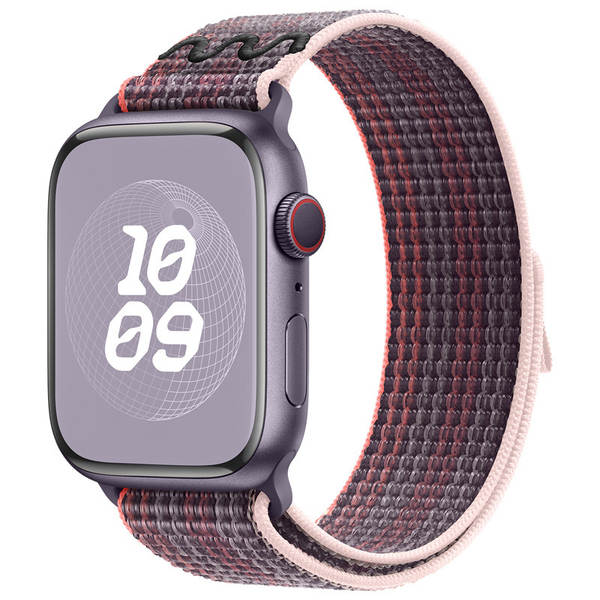 Compatível com apple watch 11 pulseira iwatch s10/9/8 nike nylon loop