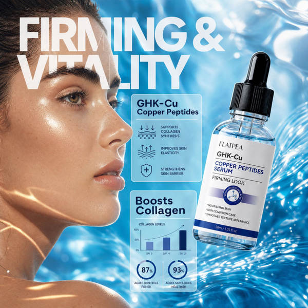 Transfronteiriço GHK-Cu Cerâmica de Cobre Azul para o Rosto Serum para Iluminar a Pele