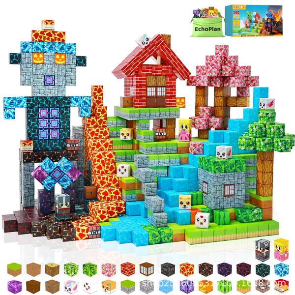 Amazon Magnetic Buiding Cubes Brinquedos de Construção Magnética