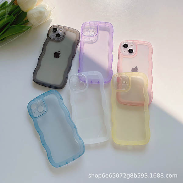 Aplicável Samsung S25Ultra Capa do celular S24 Protector S23 A35/A15 Faixa de onda A55 transparente