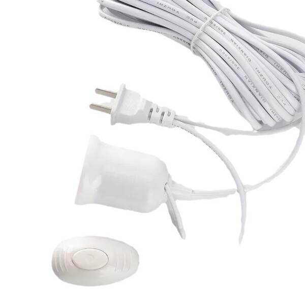 Lâmpada LED Pendente com Fio e Conector