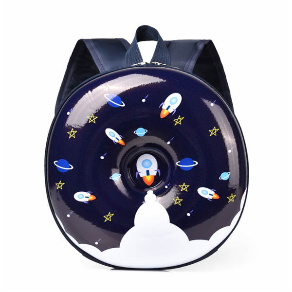 Cartão de criança novo desenho animado doce doce dois ombros mochila jardim de infância menino menina luz arco-íris mochila criativa