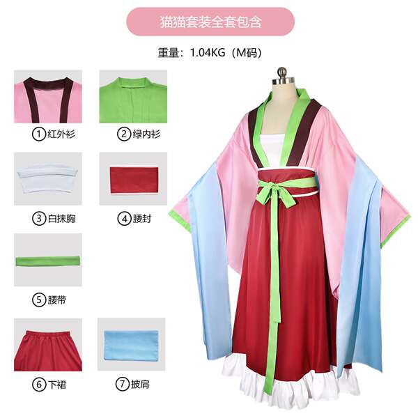 Vestido de Cosplay Gatinha Farmacêutica
