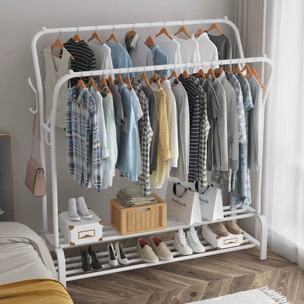 Varal de piso monobarra simples para quarto e varanda