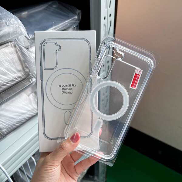 Aplicável a Samsung S25ultra Cellular Shell S26 Magnetic Sugar Cellular Shell A57 Protector de Queda S24+ Transparente