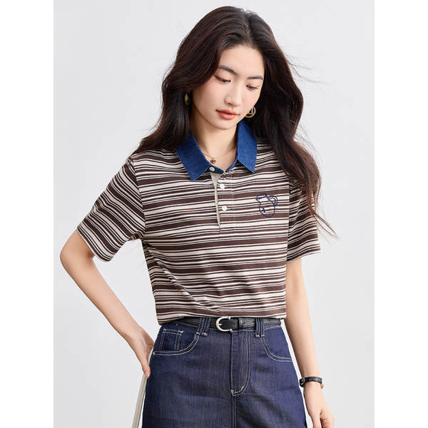 Camiseta de roupa curta e curta T-shirts para o trabalho.