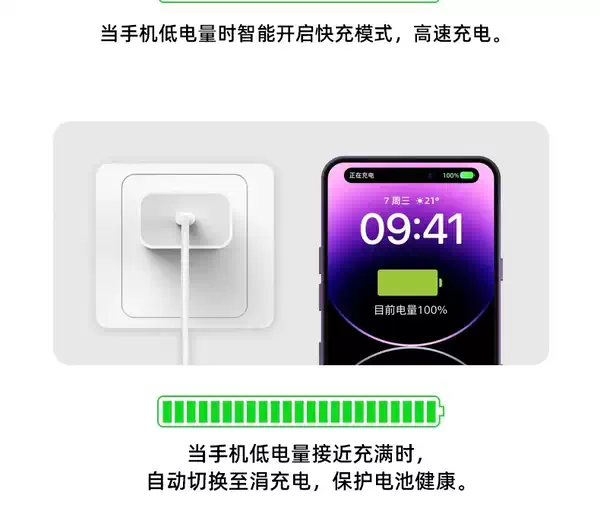 3C certificado para 20W Apple PDiPhone 15/16/17 pacote de carregamento de celular 3C certificado 20W carregamento rápido