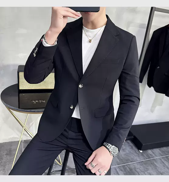 Vestido de casamento masculino de negócios de lazer dois conjuntos de 2025 corpos de moda de solteiro de casamento masculino de casamento masculino